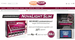 Desktop Screenshot of novaflair.de